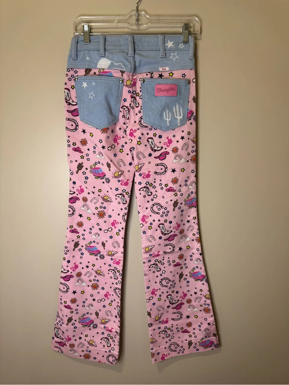 Wrangler X Barbie Retro High Rise Trouser Jean | 25 x 34 | Pinnacle Pink